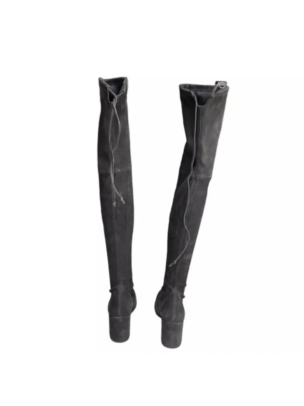 Stuart Weitzman Tieland Slate Gray Suede Over the Knee Boots Size 9 NWOT